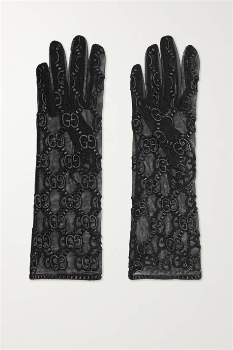 gucci brown leather gloves|tulle gloves fashion gucci.